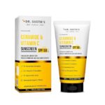 Dr. Sheth’s Ceramide & Vitamin C Sunscreen | SPF 50+ Pa+++ | In-Vivo Tested | For Bright Skin & Healthy Glow | Non-Greasy, Quick-Absorbing, No White Cast | UVA/B & Bluelight Protection | For Men & Women | For All Skin Type | 50 g